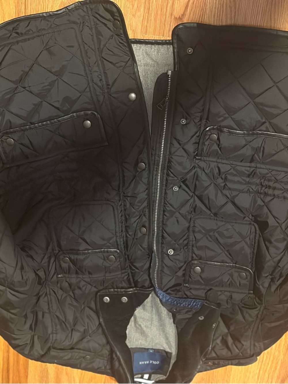 Cole Haan Black Quilted Puffer Jacket